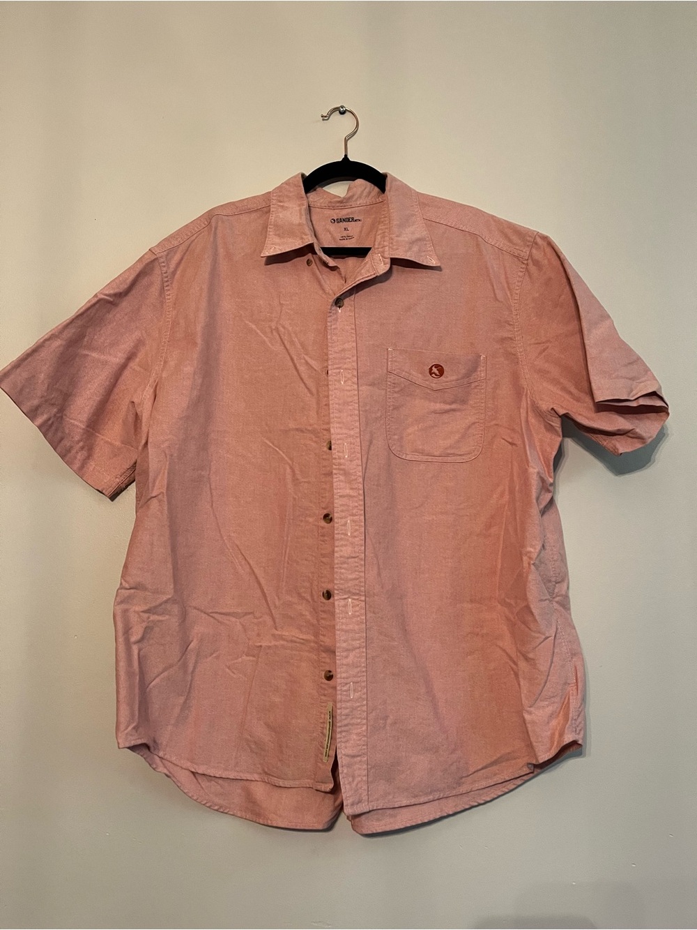 Gander Mountain Men's Short-Sleeve Button-Down Shirt - Light Pink